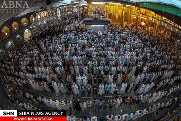 تصاویر نماز باشکوه عید قربان در بین الحرمین