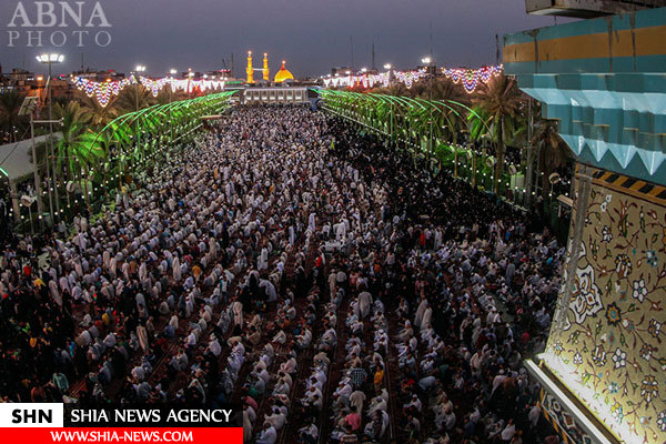 تصاویر نماز باشکوه عید قربان در بین الحرمین