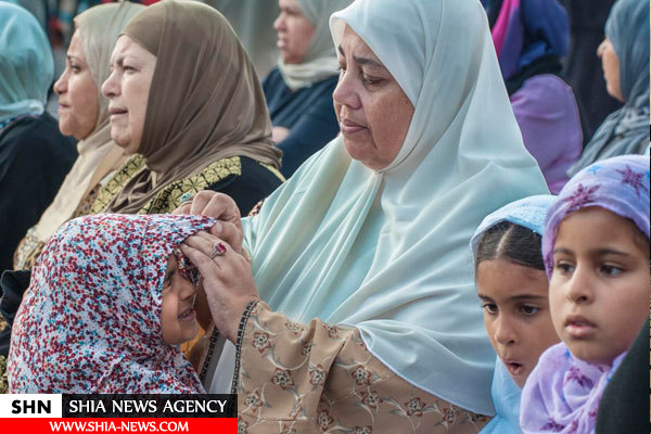 برگزاری نماز عیدقربان در استادیوم آنجلس آمریکا+ تصاویر