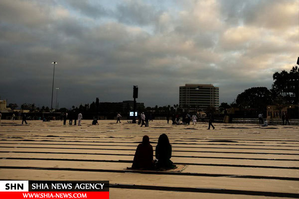 برگزاری نماز عیدقربان در استادیوم آنجلس آمریکا+ تصاویر