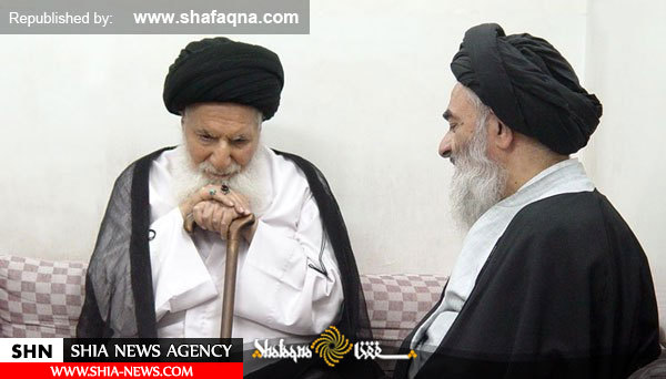 تصاویری از دیدار  آیت‌الله سید تقی طباطبائی قمی با آیات و مراجع عظام