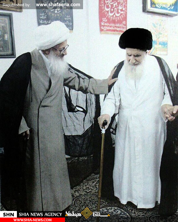 تصاویری از دیدار  آیت‌الله سید تقی طباطبائی قمی با آیات و مراجع عظام