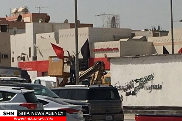 برچیدن نمادهای عاشورایی از سوی نیروهای امنیتی بحرین+ تصاویر