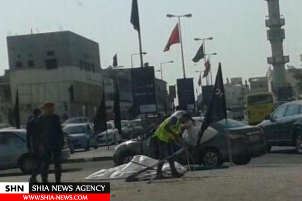 برچیدن نمادهای عاشورایی از سوی نیروهای امنیتی بحرین+ تصاویر