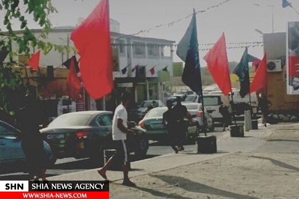 برچیدن نمادهای عاشورایی از سوی نیروهای امنیتی بحرین+ تصاویر