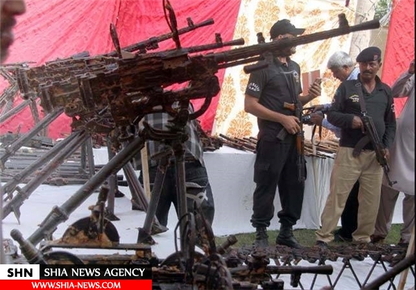 کشف انبار سلاح چند میلیارد دلاری از زیرزمین یک خانه‌ در کراچی+تصاویر