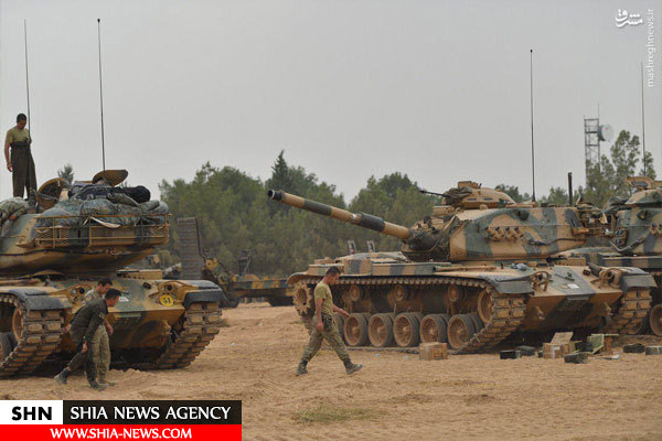 ارسال کاروان های جدید زرهی ارتش ترکیه به سوریه+ تصاویر
