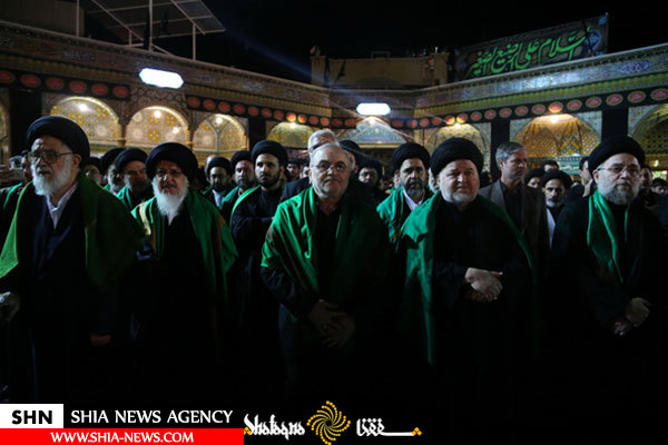 تصاویر دسته عزاداری علما درشب عاشورا