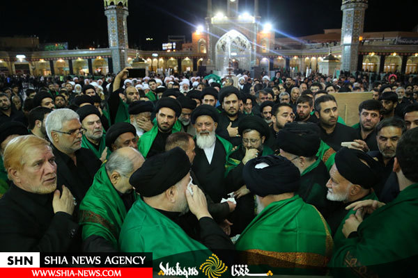 تصاویر دسته عزاداری علما درشب عاشورا