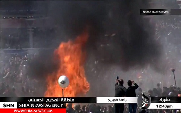 آتش زدن خیمه های حسینی در کربلای معلی/ گزارش تصویری