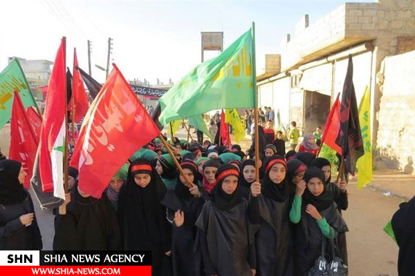 مراسم متفاوت عاشورا در شهرک‌های محاصره شده کفریا و الفوعه +تصاویر