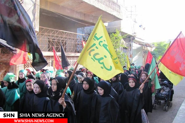 مراسم متفاوت عاشورا در شهرک‌های محاصره شده کفریا و الفوعه +تصاویر