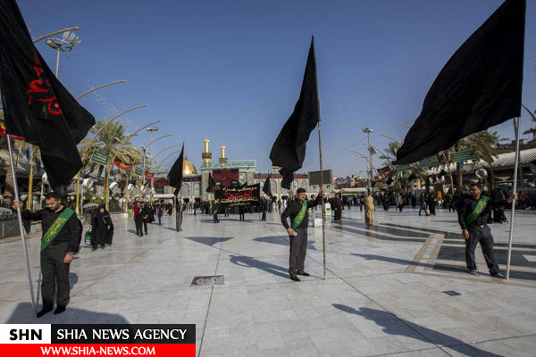 تصاویر مراسم عزاداری هفتمین روز شهادت امام حسین(ع) در کربلا