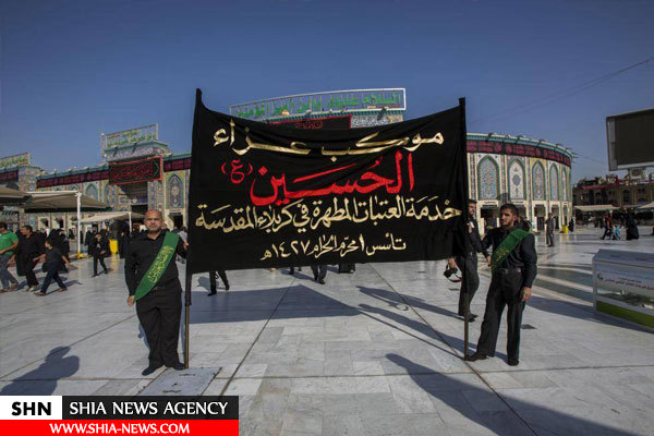 تصاویر مراسم عزاداری هفتمین روز شهادت امام حسین(ع) در کربلا