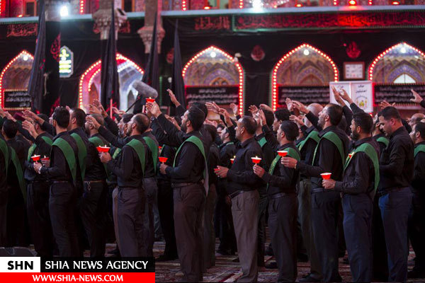 تصاویر مراسم عزاداری هفتمین روز شهادت امام حسین(ع) در کربلا