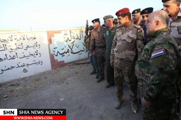 العبادی با یونیفرم نظامی در جنوب موصل+ تصاویر