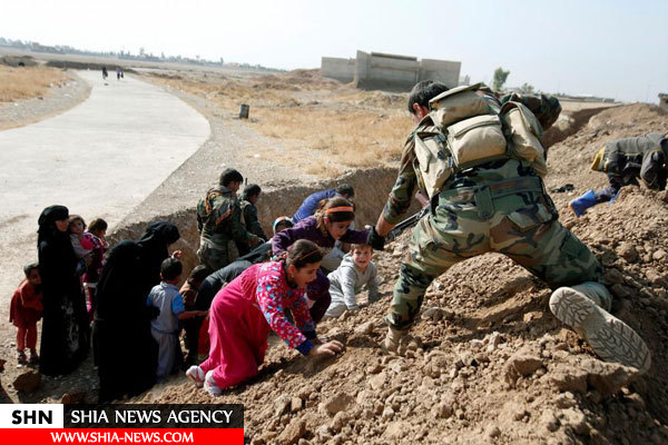 تصاویر فرار خطرناک از دست داعش