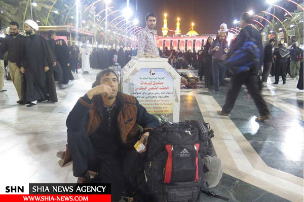 ورود اولین گروه زائران پیاده اربعین به شهر کربلا+ تصاویر