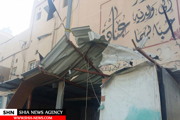 مزدوران آل خلیفه تعدادی از ایستگاه های صلواتی حسینی را نابود کردند + تصاویر