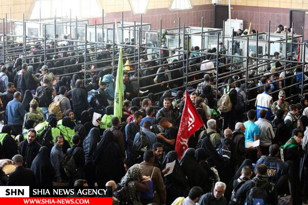 تصاویر زائران اربعین در مرز شلمچه