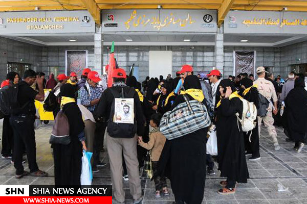 تصاویر زائران اربعین در مرز شلمچه