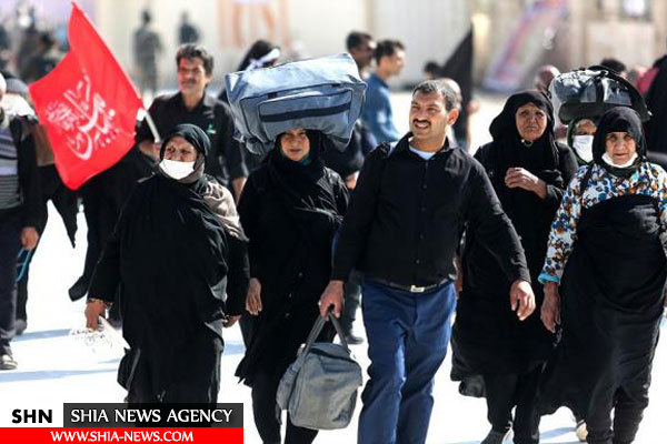 تصاویر زائران اربعین در مرز شلمچه