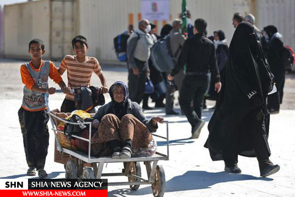 تصاویر زائران اربعین در مرز شلمچه