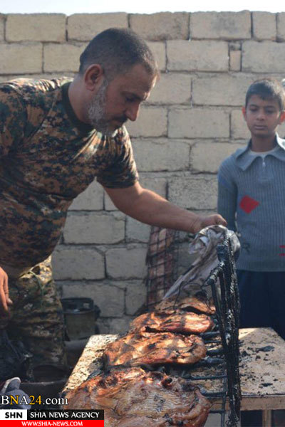 برپایی موکب حسینی در حمام العلیل + تصویر