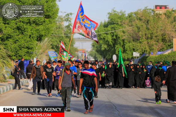 تصاویر پیاده روی زائران اربعین در نجف اشرف تصاویر پیاده روی زائران اربعین در نجف اشرف