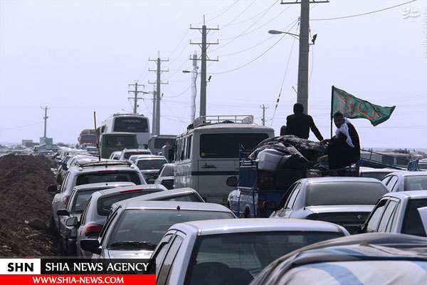 تصاویر ترافیک شدید در مرز چذابه