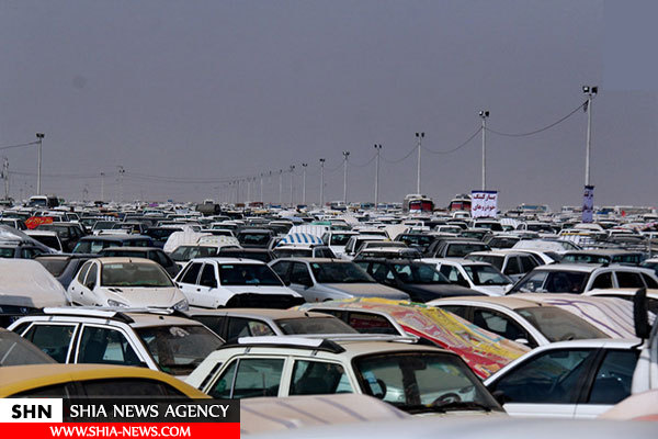 تصاویر ترافیک شدید در مرز چذابه