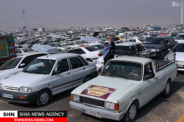 تصاویر ترافیک شدید در مرز چذابه