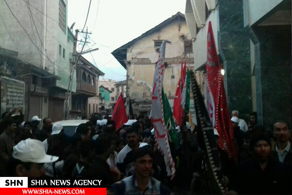 تصاویری از راهپیمایی اربعین عزاداران حسینی در هند