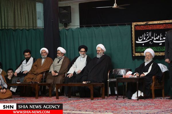 تصاویر عزاداری شهادت امام رضا علیه السلام در بیوت مراجع و علما