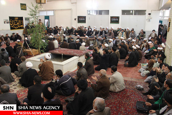 تصاویر بیوت مراجع و علما در سوگ امام یازدهم
