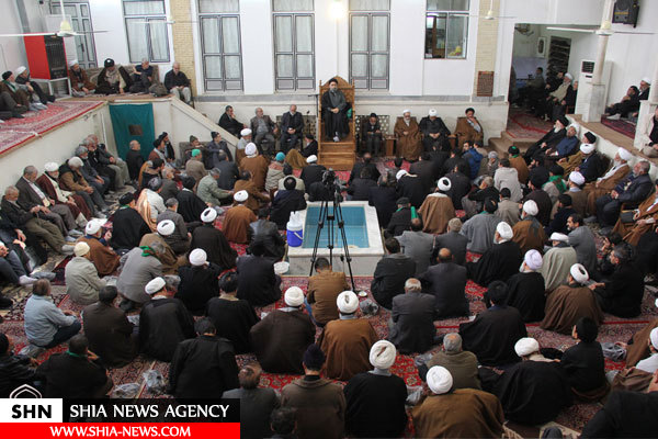 تصاویر بیوت مراجع و علما در سوگ امام یازدهم