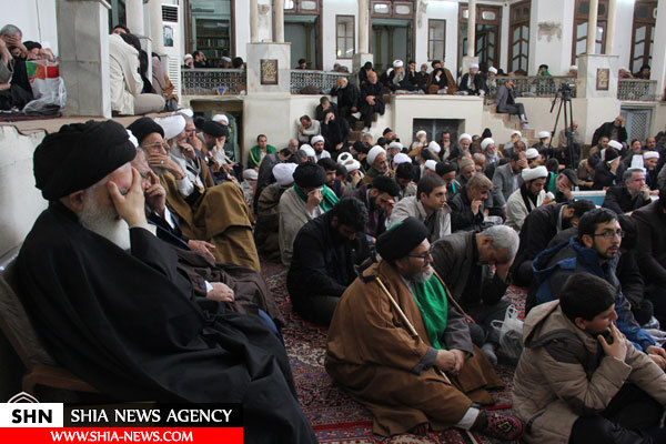 تصاویر بیوت مراجع و علما در سوگ امام یازدهم