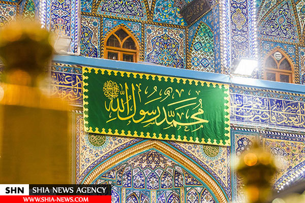 آذین بندی حرم امام حسین(ع) برای سالروز میلاد پیامبر(ص)