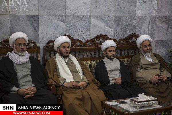 دیدار روحانیون رزمنده با نماینده آیت الله سیستانی+ تصاویر