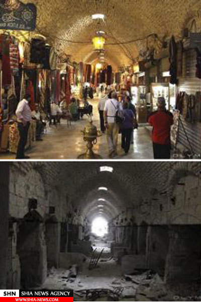 تصاویر باورنکردنی از حلب سوریه قبل و بعد از جنگ