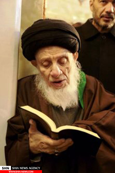 تصاویر تشرف حضرت آیت الله حکیم به حرم امام علی(ع)