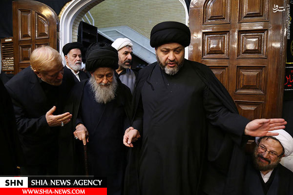 تصاویر  حضور مراجع و علما در بیت آیت الله موسوی اردبیلی