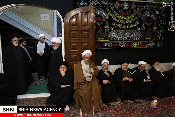 تصاویر  حضور مراجع و علما در بیت آیت الله موسوی اردبیلی