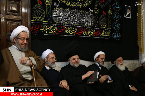 تصاویر  حضور مراجع و علما در بیت آیت الله موسوی اردبیلی