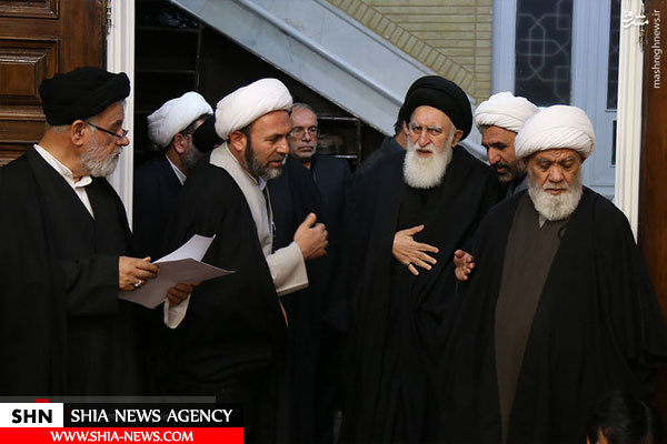 تصاویر  حضور مراجع و علما در بیت آیت الله موسوی اردبیلی