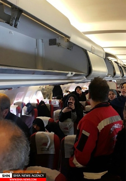 مسافران پرواز نجف-تهران از هواپیما پیاده نمی‌شوند