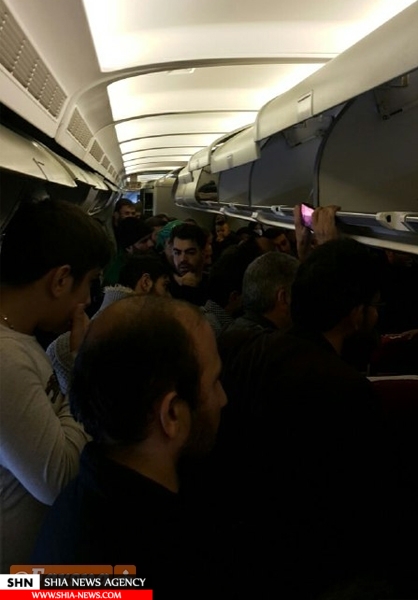 مسافران پرواز نجف-تهران از هواپیما پیاده نمی‌شوند