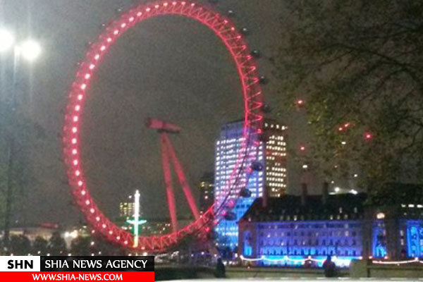 رنگ خون اماکن دیدنی در لندن در گرامیداشت شهدای ادیان + تصاویر