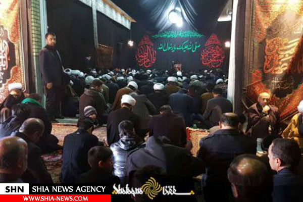 تصاویر اقامه عزاداری 28 صفر در دفتر آیت الله وحید خراسانی