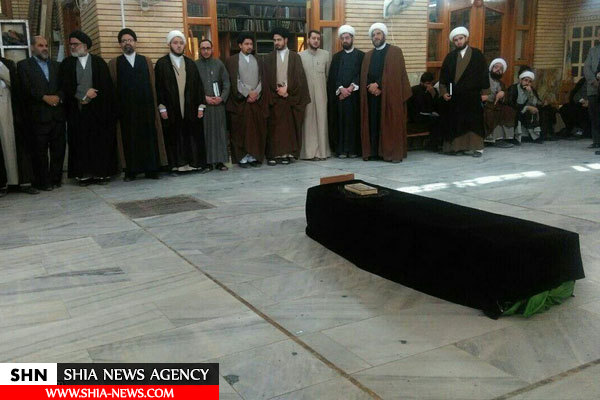 تصاویر تشییع پیکر مرحوم آیت الله ابن الرضا در نجف اشرف